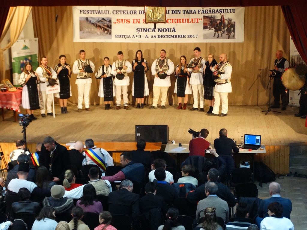 Ceata de Feciori din Ucea de Sus, Festivalul Cetelor de Feciori din Tara Fagarasului - Sus in slava cerului, Sinca Noua, 2017